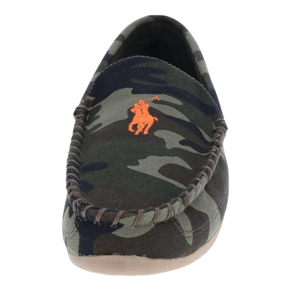 Polo by Ralph Lauren Men's Green Camouflage Slip-Ons - Picture 4 of 7